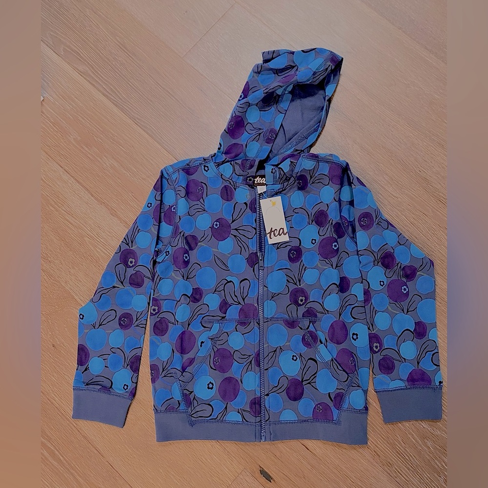 Tea Collection Hooded Sweatshirt Jacket - NWT - Size  7
